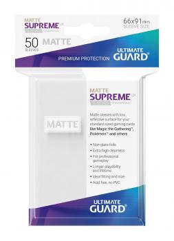 Ultimate Guard Supreme UX Sleeves Standardgröße Matt Weiß (50)